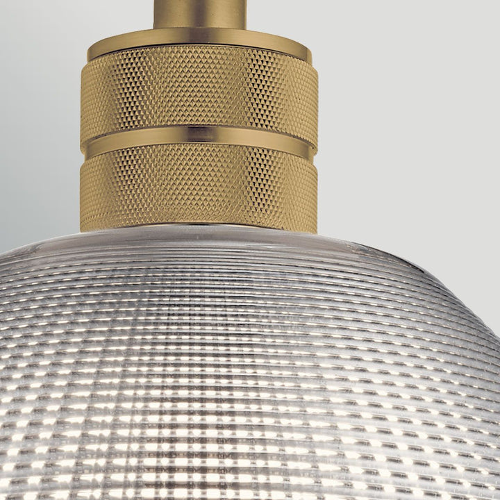 Elstead ELS-HAMPSTEAD-P-PNBR 1 Light Hampstead Duo-Mount Pendant Painted Natural Brass