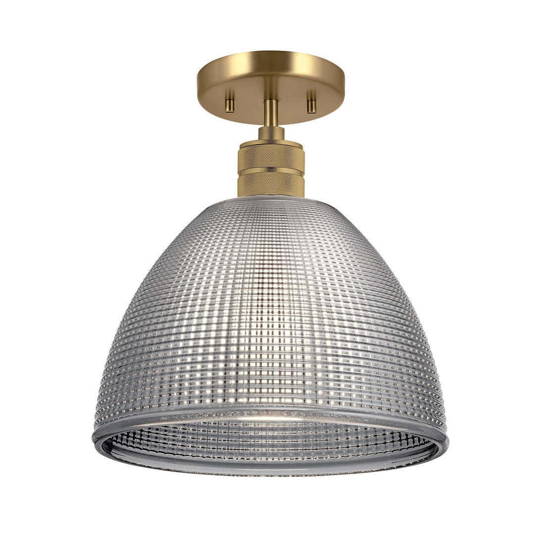 Elstead ELS-HAMPSTEAD-P-PNBR 1 Light Hampstead Duo-Mount Pendant Painted Natural Brass