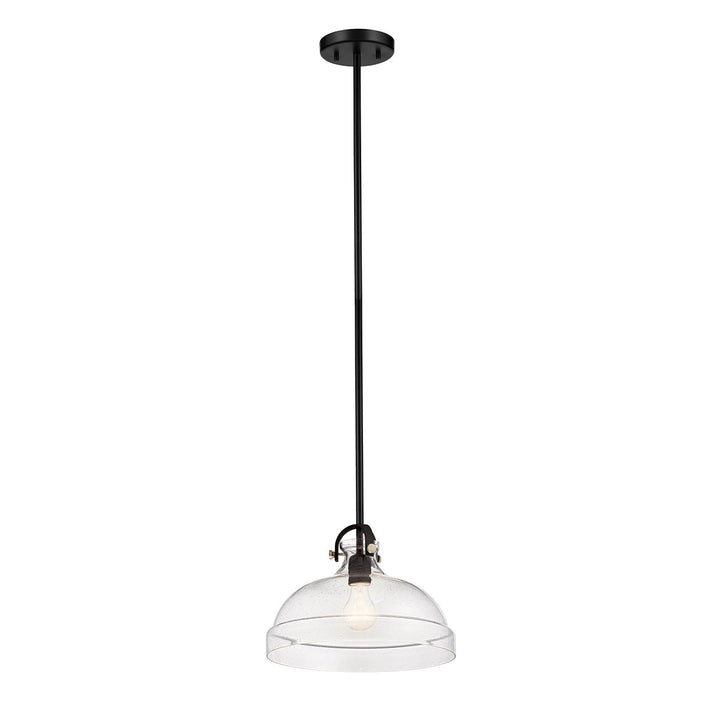 Elstead ELS-HAMPTON-P-GR 1 Light Hampton Duo-Mount Pendant Graphite