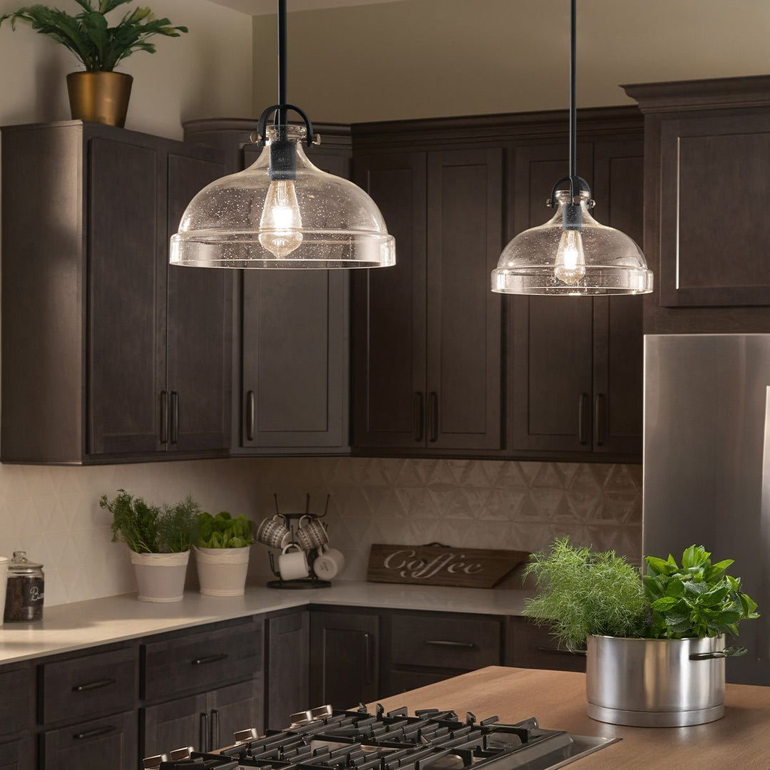 Elstead ELS-HAMPTON-P-GR 1 Light Hampton Duo-Mount Pendant Graphite