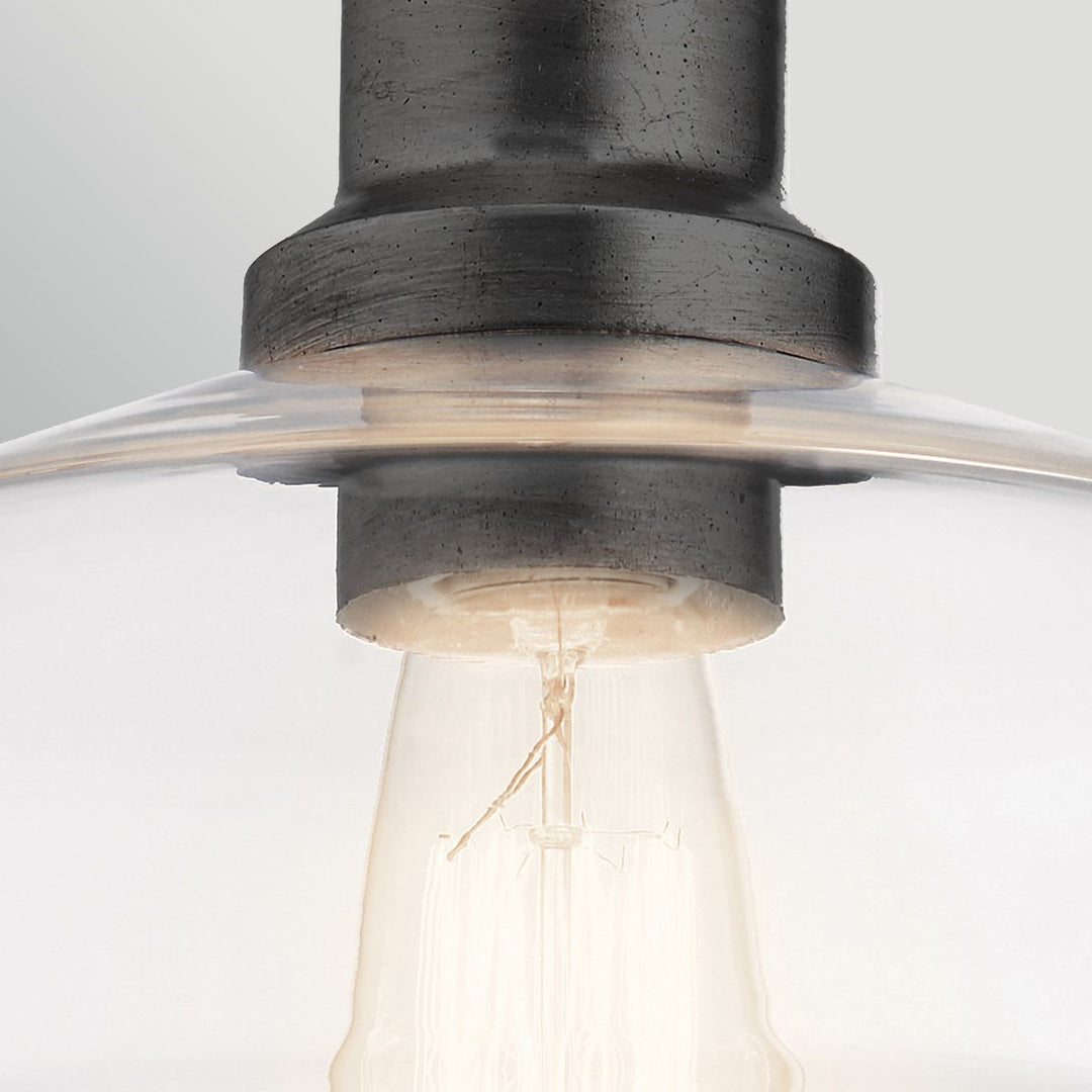 Elstead ELS-NOTTINGHILL-P-GR 1 Light Notting Hill Duo-Mount Pendant Graphite