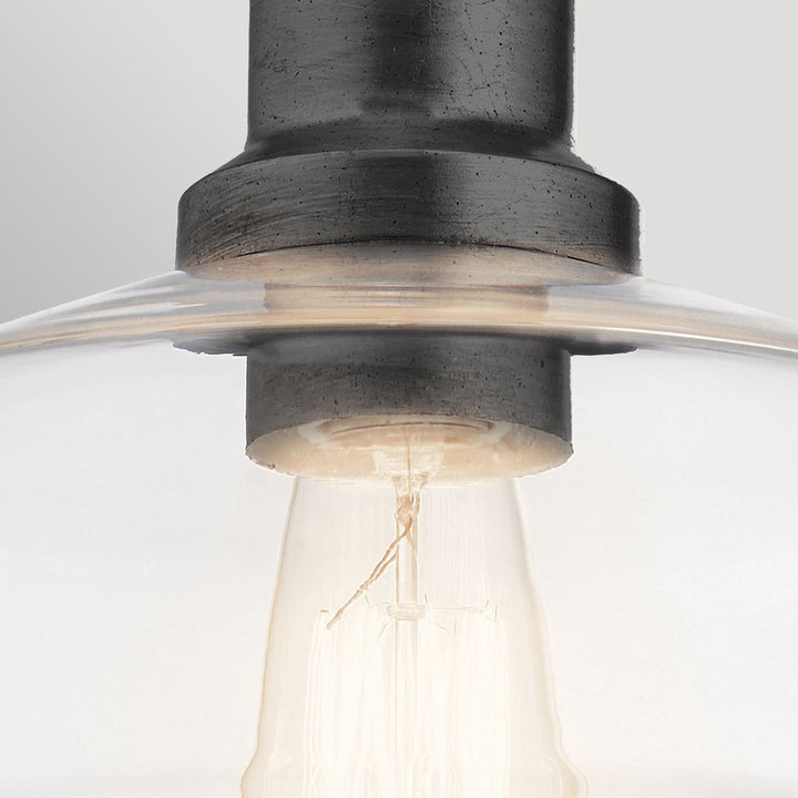 Elstead ELS-NOTTINGHILL-P-GR 1 Light Notting Hill Duo-Mount Pendant Graphite
