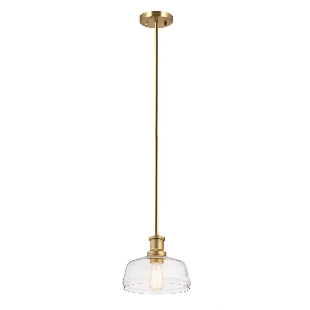 Elstead ELS-NOTTINGHILL-P-PNBR 1 Light Notting Hill Duo-Mount Pendant Painted Natural Brass