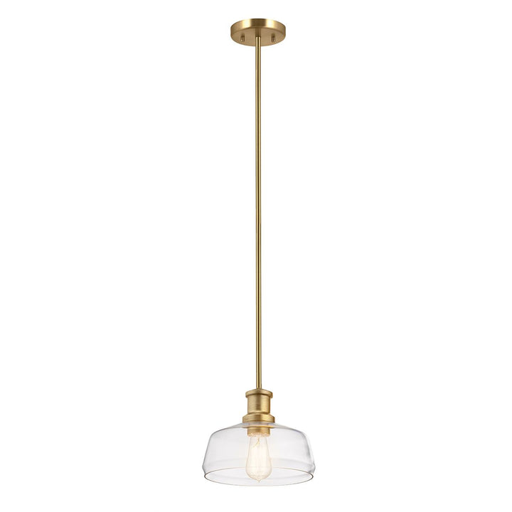 Elstead ELS-NOTTINGHILL-P-PNBR 1 Light Notting Hill Duo-Mount Pendant Painted Natural Brass