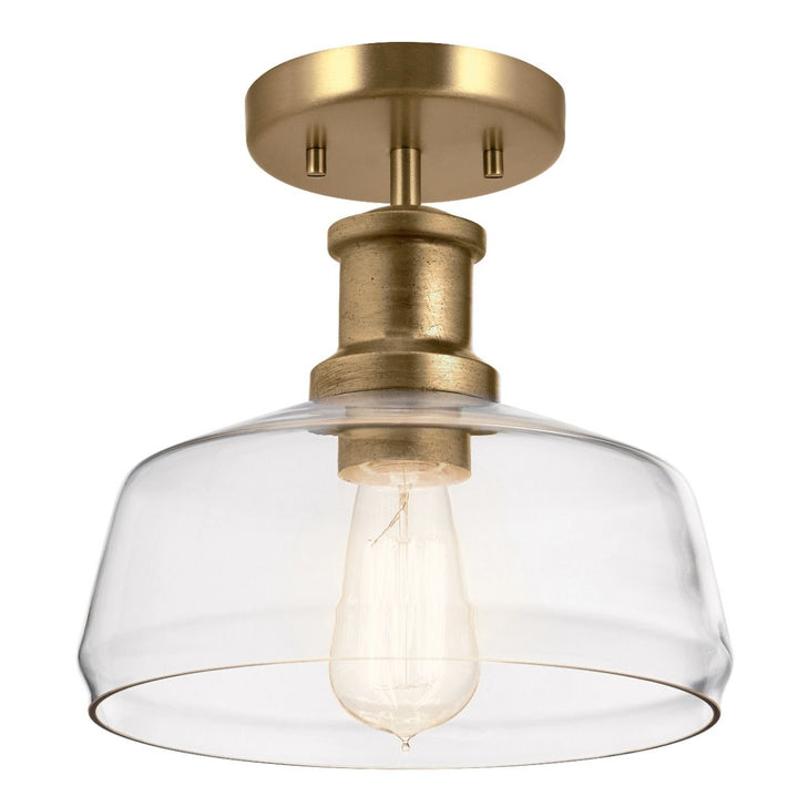 Elstead ELS-NOTTINGHILL-P-PNBR 1 Light Notting Hill Duo-Mount Pendant Painted Natural Brass