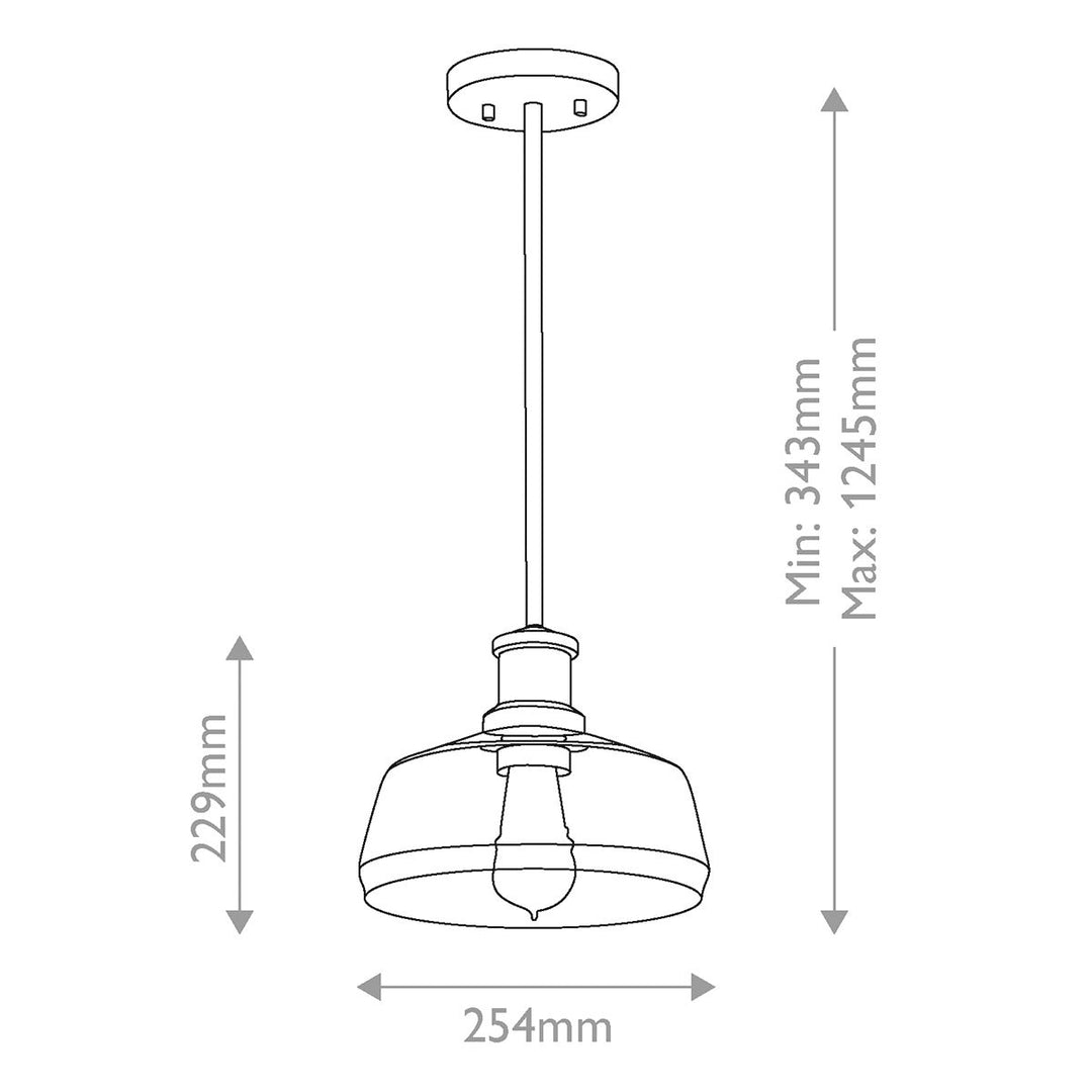 Elstead ELS-NOTTINGHILL-P-PNBR 1 Light Notting Hill Duo-Mount Pendant Painted Natural Brass