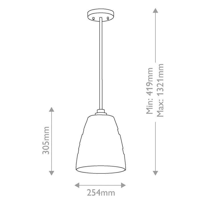 Elstead ELS-WINDSOR-P-PNBR 1 Light Windsor Duo-Mount Pendant Painted Natural Brass