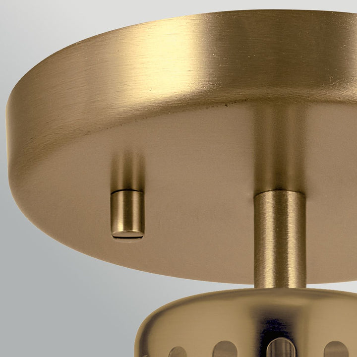 Elstead ELS-YORK-MP-PNBR-PB 1 Light York Duo-Mount Pendant Painted Natural Brass