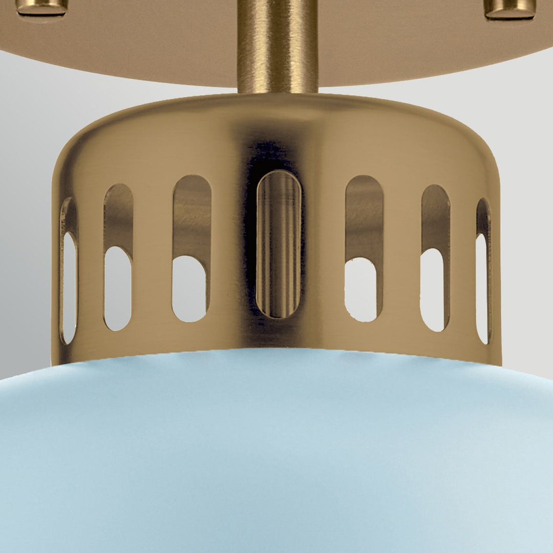 Elstead ELS-YORK-MP-PNBR-PB 1 Light York Duo-Mount Pendant Painted Natural Brass