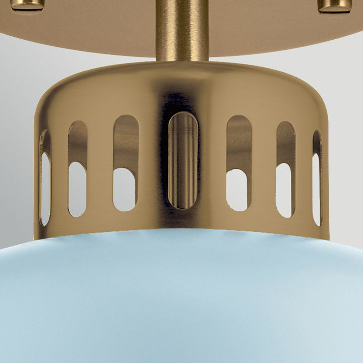 Elstead ELS-YORK-MP-PNBR-PB 1 Light York Duo-Mount Pendant Painted Natural Brass
