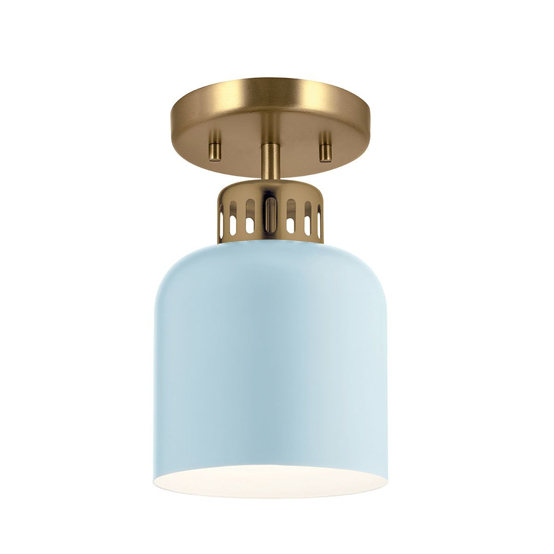 Elstead ELS-YORK-MP-PNBR-PB 1 Light York Duo-Mount Pendant Painted Natural Brass