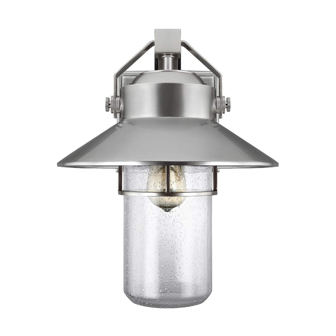 Feiss FE-BOYNTON2-L Boynton 1 Light Large  Outdoor Wall Lantern Painted Brushed Steel