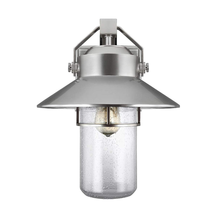 Feiss FE-BOYNTON2-L Boynton 1 Light Large  Outdoor Wall Lantern Painted Brushed Steel