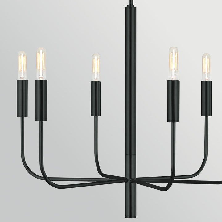 Generation Lighting FE-BRIANNA6-BK Brianna 6 Light Chandelier Black
