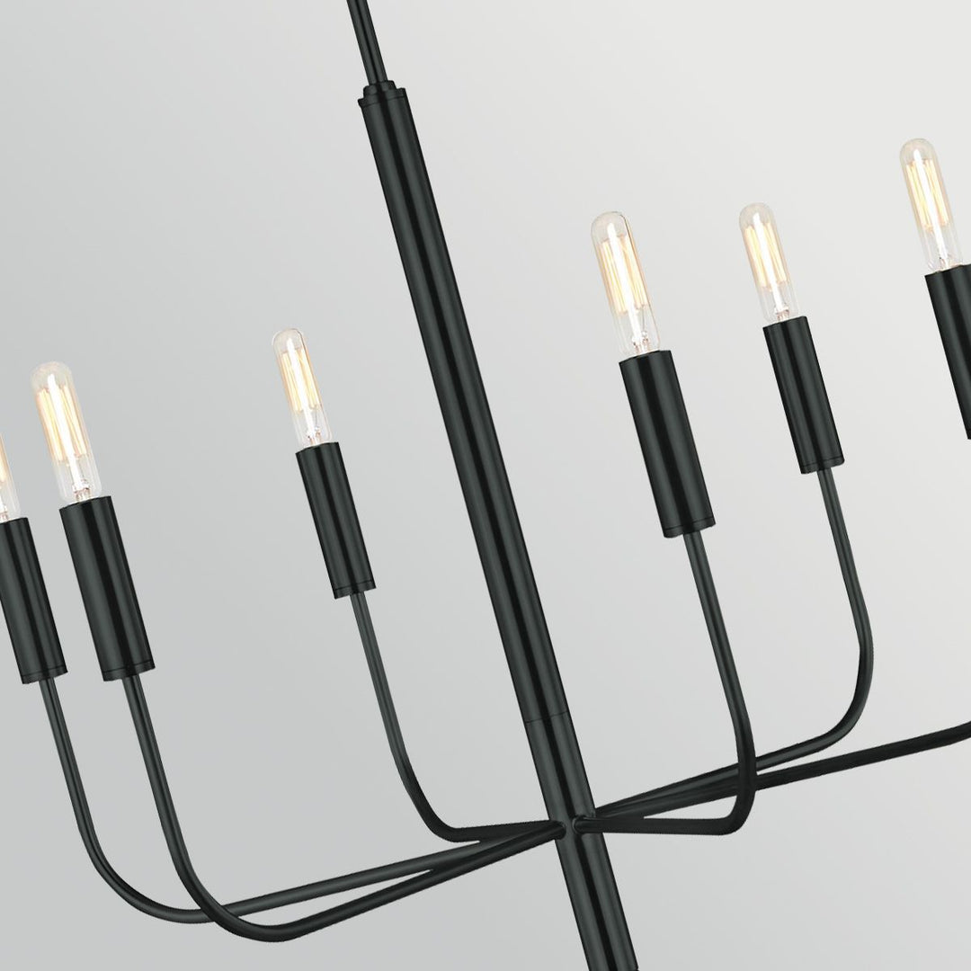 Generation Lighting FE-BRIANNA6-BK Brianna 6 Light Chandelier Black