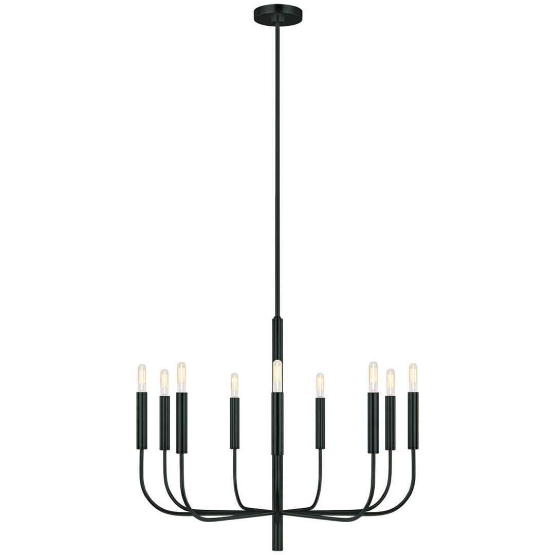 Generation Lighting FE-BRIANNA9-BK Brianna 9 Light Chandelier Black