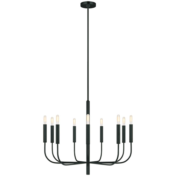 Generation Lighting FE-BRIANNA9-BK Brianna 9 Light Chandelier Black