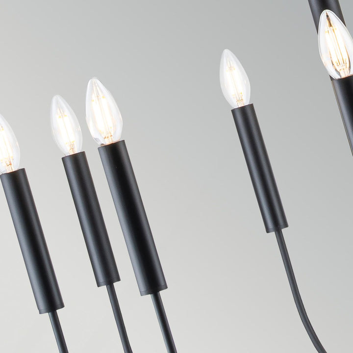 Generation Lighting FE-BRIANNA9-BK Brianna 9 Light Chandelier Black