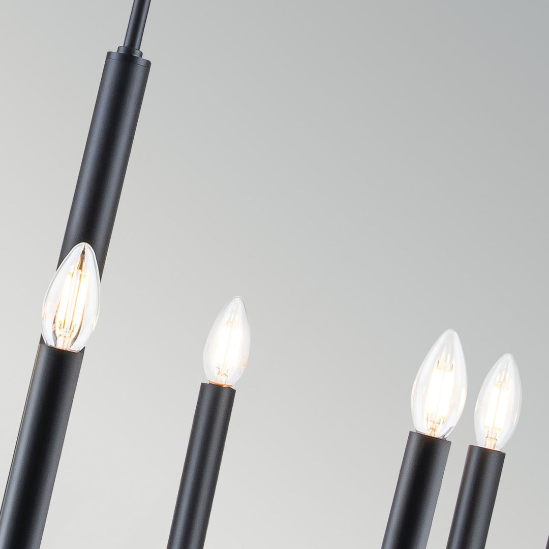 Generation Lighting FE-BRIANNA9-BK Brianna 9 Light Chandelier Black