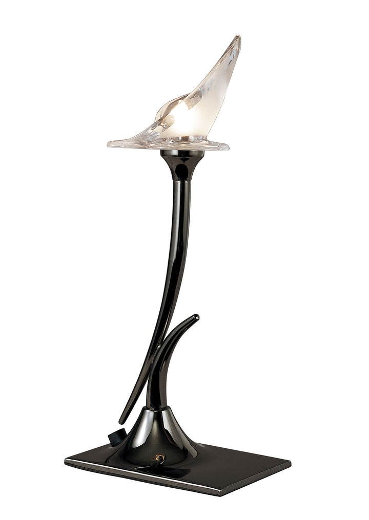 Mantra M0309BC Flavia Single Table Lamp Black Chrome