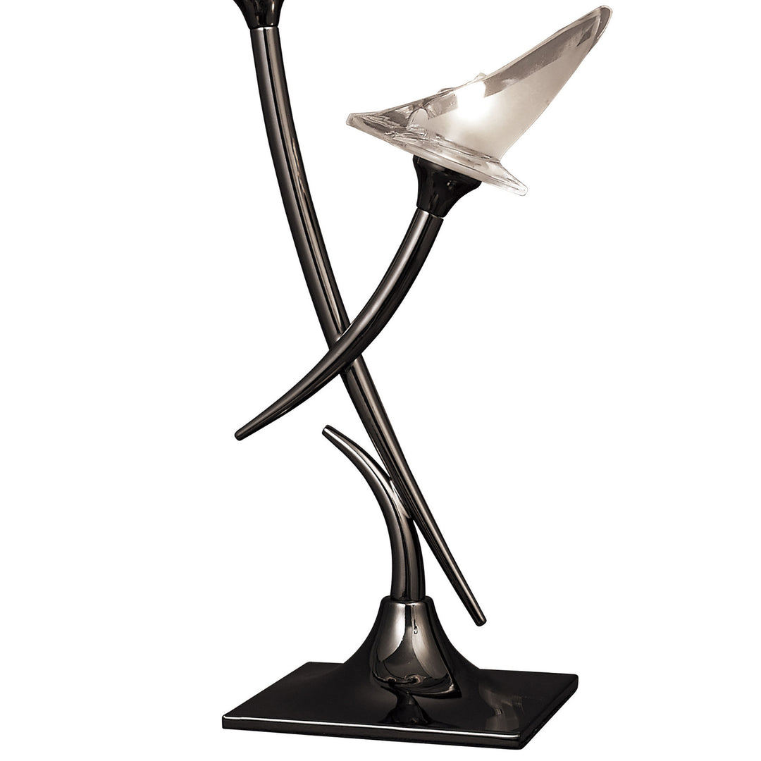 Mantra M0310BC Flavia Double Table Lamp Black Chrome