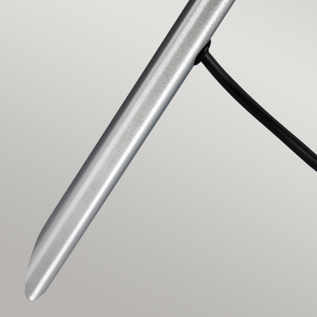 Garden Zone GZCC-SPENNYMOOR-1P Spennymoor 1 x 12V  Outdoor Spotlight and Pole with 1m cable Anodised Aluminium