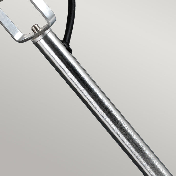 Garden Zone GZCC-SPENNYMOOR-1P Spennymoor 1 x 12V  Outdoor Spotlight and Pole with 1m cable Anodised Aluminium