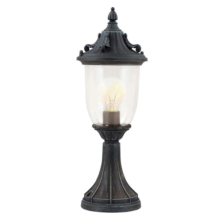 Elstead GZH-ELK3 Elkstone 1 Light  Outdoor Pedestal Verdigris
