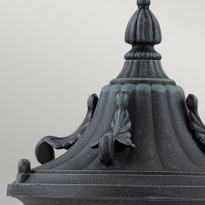 Elstead GZH-ELK3 Elkstone 1 Light  Outdoor Pedestal Verdigris