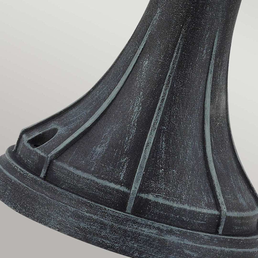 Elstead GZH-ELK3 Elkstone 1 Light  Outdoor Pedestal Verdigris