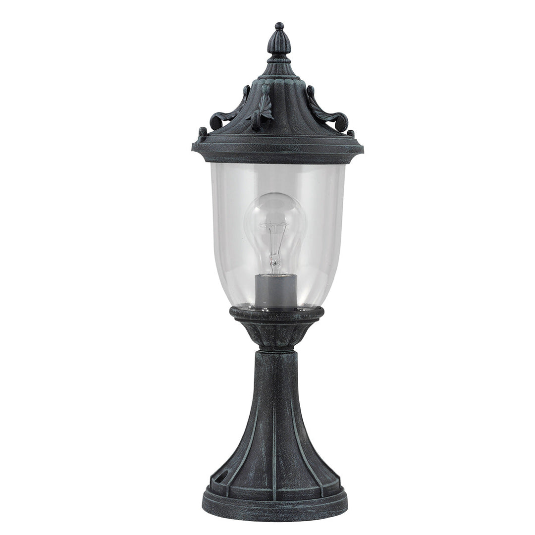 Elstead GZH-ELK3 Elkstone 1 Light  Outdoor Pedestal Verdigris