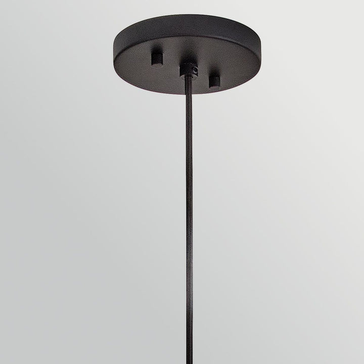 Hinkley HK-ARLEN-P1-L-BK Arlen 1 Light Large Outdoor Pendant Black &amp; Rattan