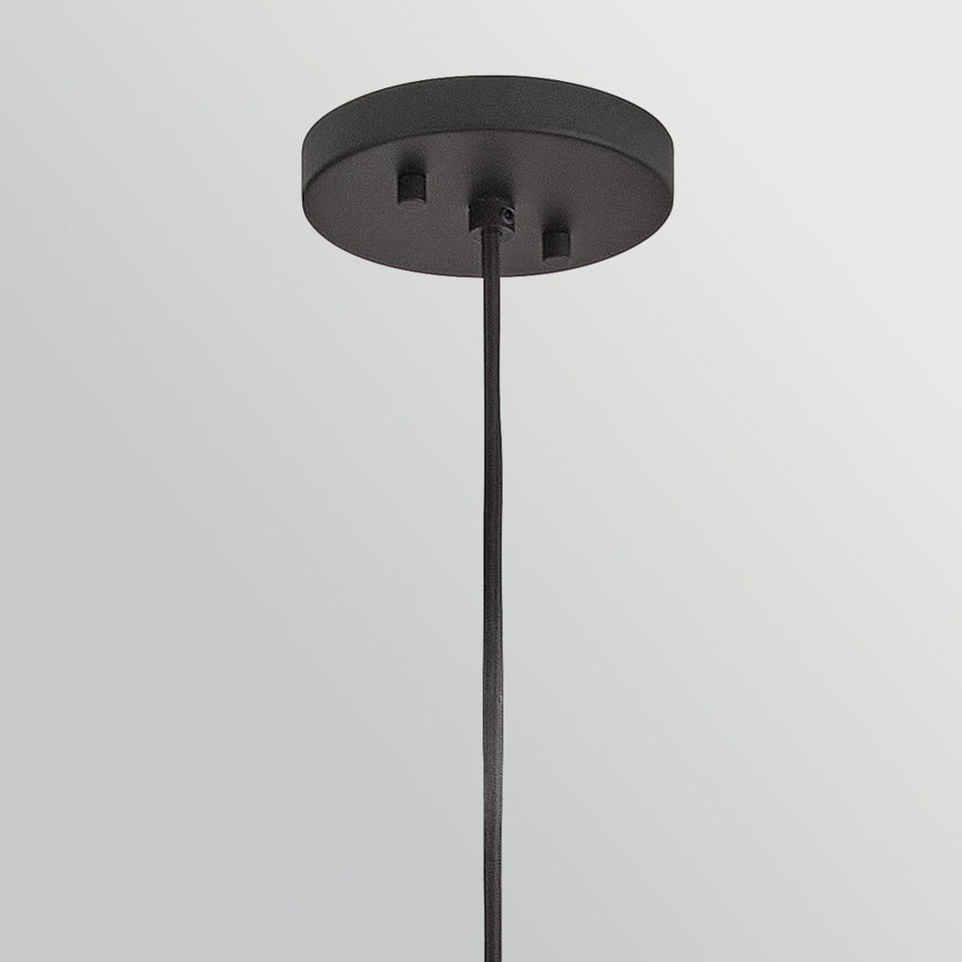 Hinkley HK-ARLEN-P2-L-BK Arlen 1 Light X-Large Outdoor Pendant Black &amp; Rattan