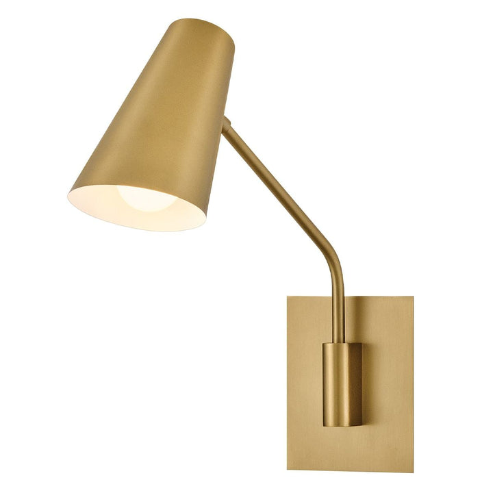 Hinkley HK-BRAY-1WB-LCB Bray 1 Light Wall Light Laquered Brass