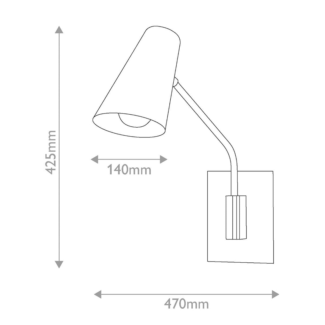 Hinkley HK-BRAY-1WB-LCB Bray 1 Light Wall Light Laquered Brass