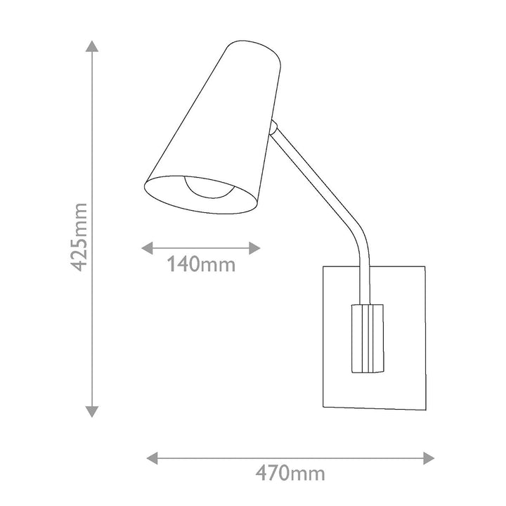 Hinkley HK-BRAY-1WB-LCB Bray 1 Light Wall Light Laquered Brass