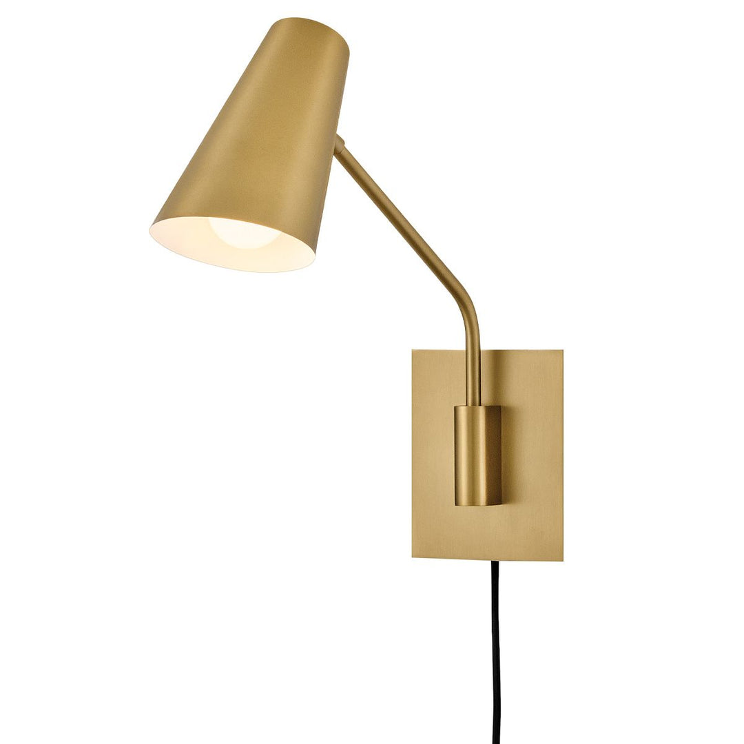 Hinkley HK-BRAY-1WB-LCB Bray 1 Light Wall Light Laquered Brass