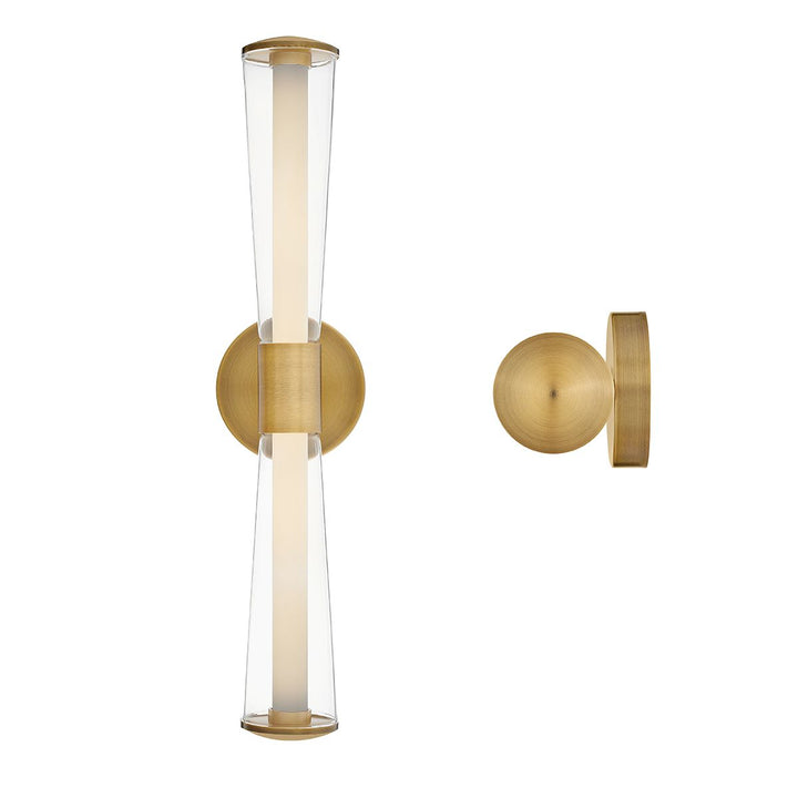 Hinkley HK-ELIN-LED-WB2-LCB Elin LED  Bathroom Wall Light  Lacquered Brass