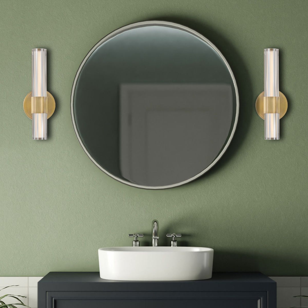 Hinkley HK-GEORGETTE-LED1-LCB Georgette Small LED  Bathroom Wall Light  Laquered Brass