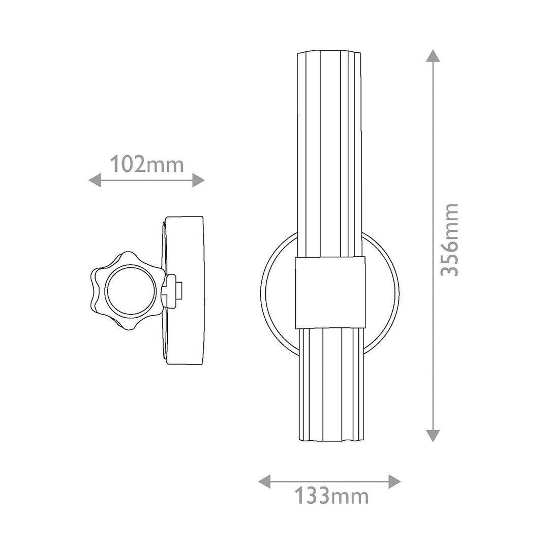 Hinkley HK-GEORGETTE-LED1-LCB Georgette Small LED  Bathroom Wall Light  Laquered Brass