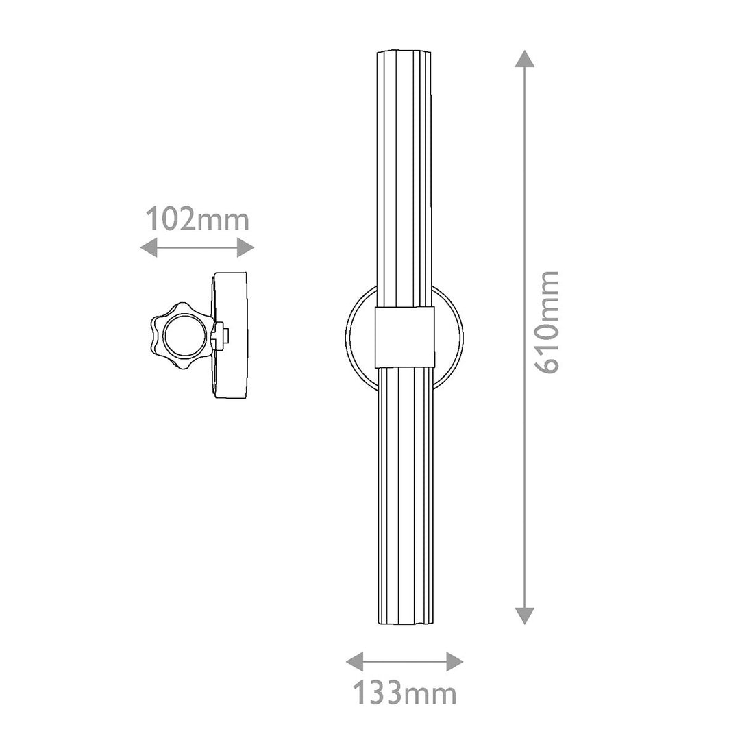 Hinkley HK-GEORGETTE-LED2-LCB Georgette Medium LED Bathroom  Wall Light  Laquered Brass