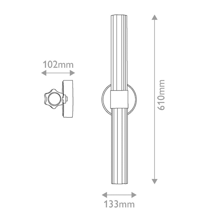 Hinkley HK-GEORGETTE-LED2-LCB Georgette Medium LED Bathroom  Wall Light  Laquered Brass