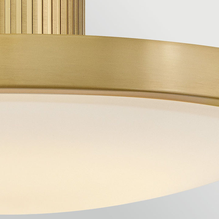 Hinkley HK-KIERAN-LED-SF-LCB Kieran LED Semi-Flush Laquered Brass