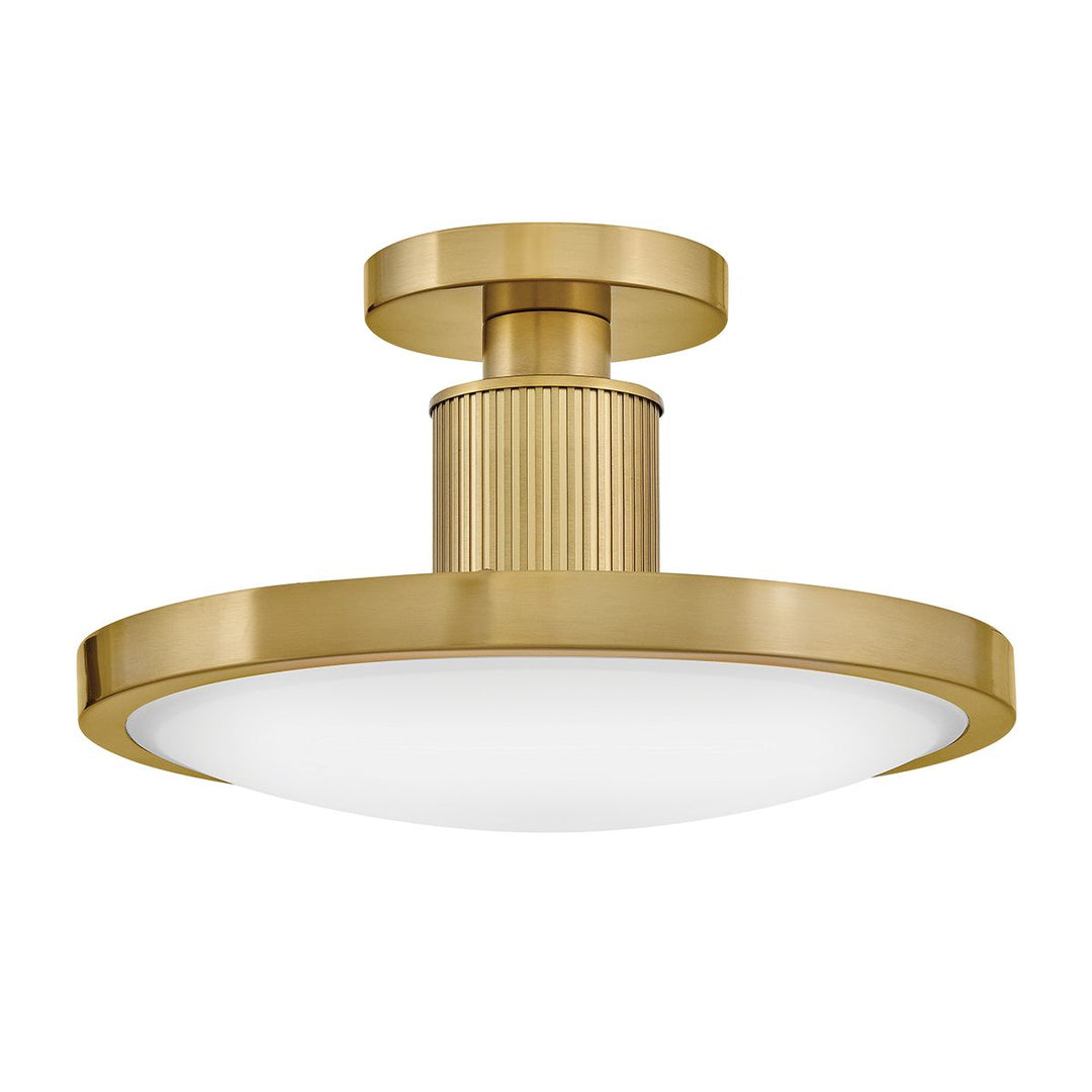 Hinkley HK-KIERAN-LED-SF-LCB Kieran LED Semi-Flush Laquered Brass