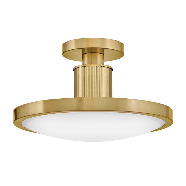 Hinkley HK-KIERAN-LED-SF-LCB Kieran LED Semi-Flush Laquered Brass