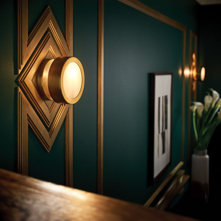 Hinkley HK-MERCER-S-HB Mercer 1 Light Small Wall Light Heritage Brass