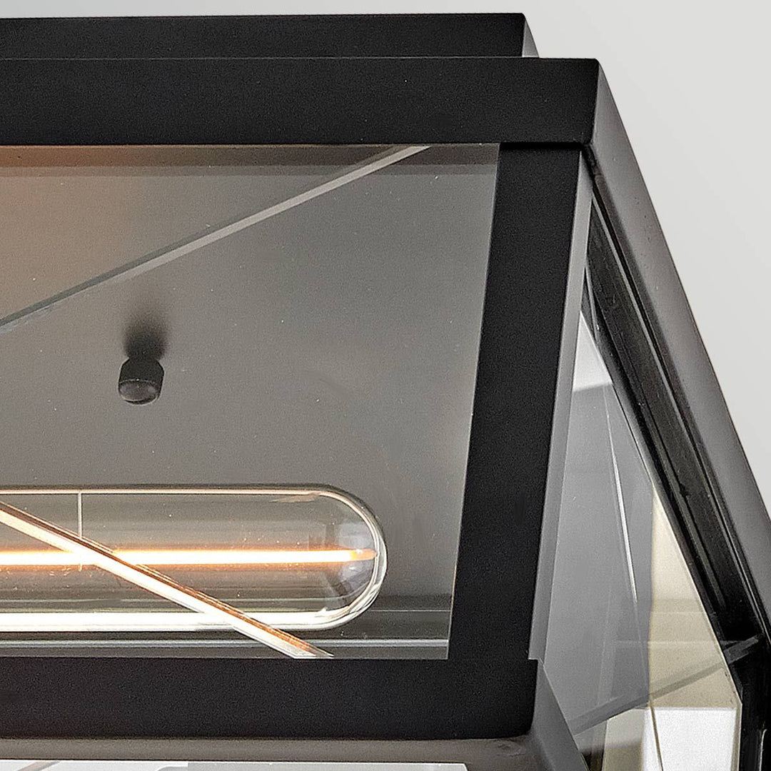 Hinkley HK-MONTE-F-BK Monte 2 Light  Porch Ceiling Flush  Black