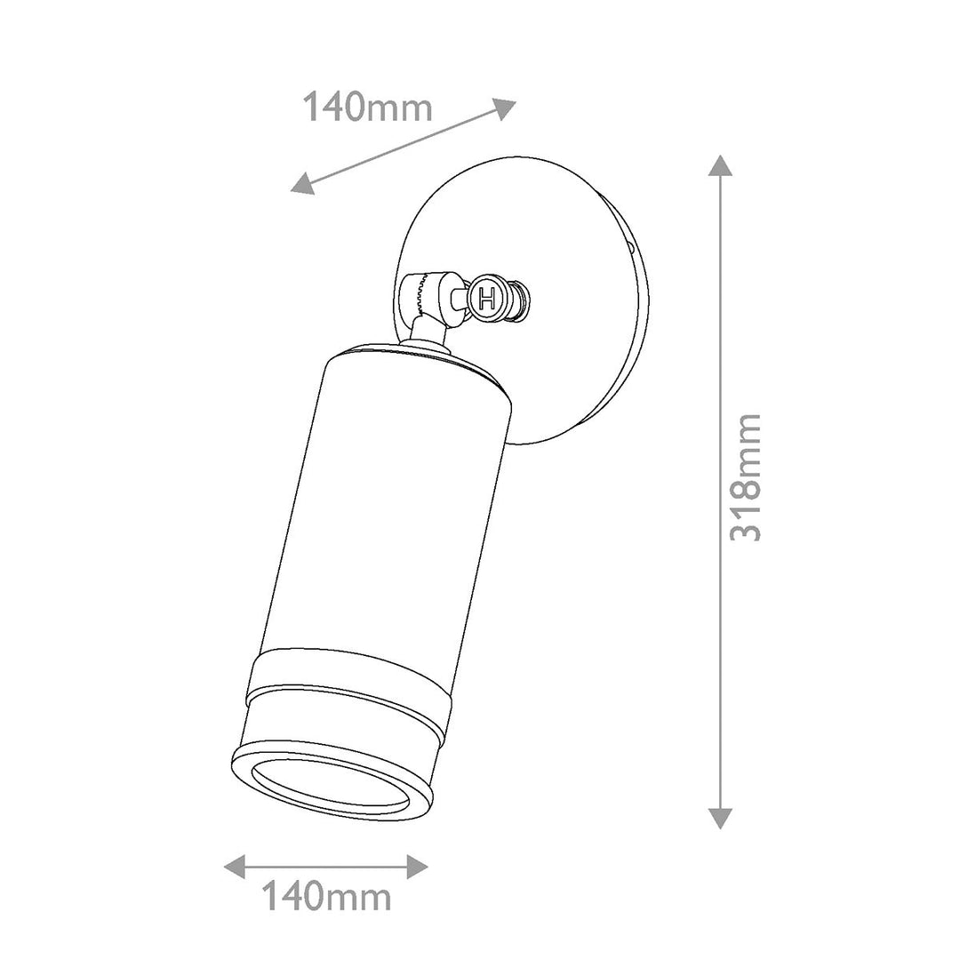 Hinkley HK-PRATT-1LT-SPOT-HB Pratt 1 Light Outdoor  Spot Light Heritage Brass