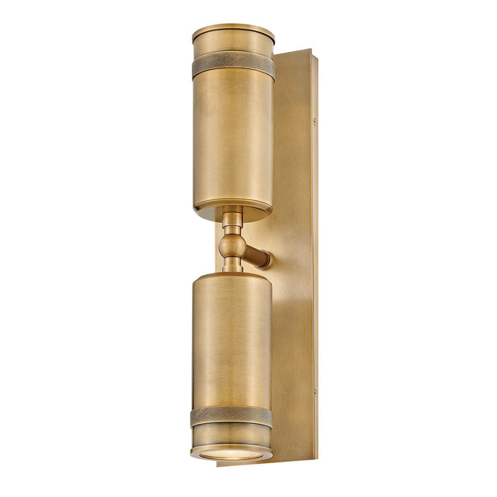 Hinkley HK-PRATT-2LT-SPOT-HB Pratt 2 Light Up/Down  Outdoor Spot Light Heritage Brass