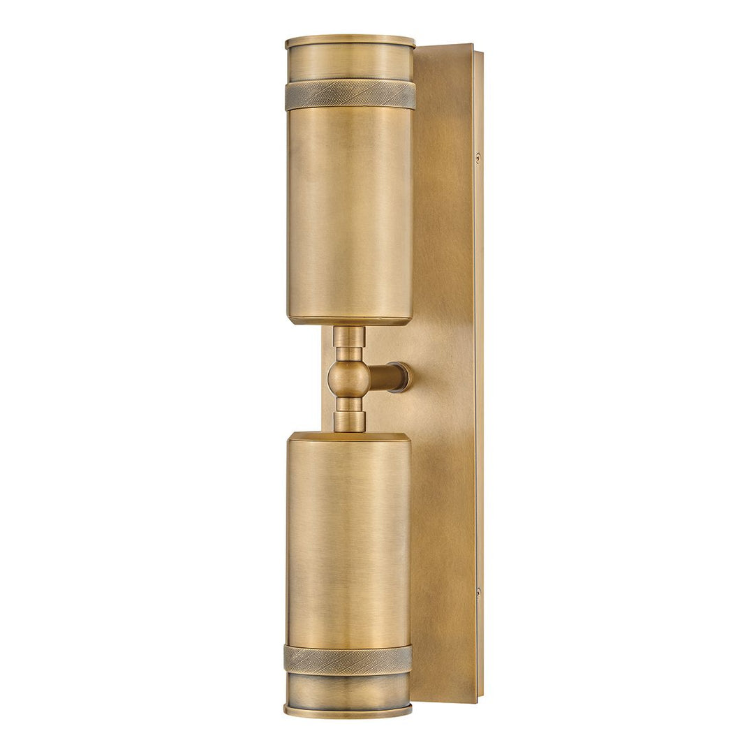 Hinkley HK-PRATT-2LT-SPOT-HB Pratt 2 Light Up/Down  Outdoor Spot Light Heritage Brass